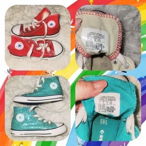 Girls converse high top bundle